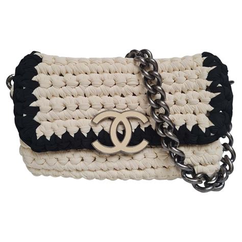 chanel fancy crochet flap bag|chanel vintage flap bag.